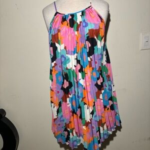 Luli Fama Multicolor Pleated Dress